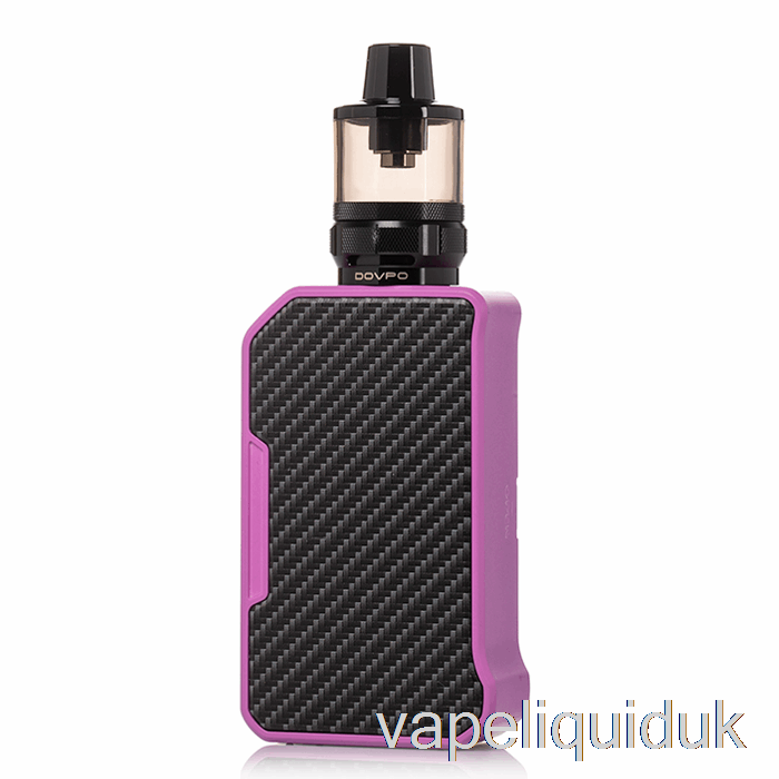 DOVPO MVP 220W Starter Kit Carbon Fiber Purple Vape Juice